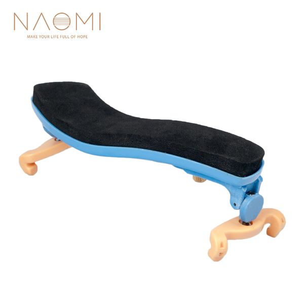 

naomi shoulder rest adjustable 4/4 3/4 violin shoulder rest plastic for 4/4 3/4 violin blue# violin parts accessories new