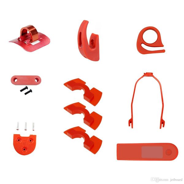 

10psc redblackwhite starter kit scooter аксессуары для скутеров m365m187pro - красный
