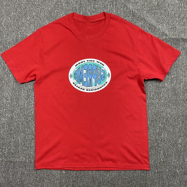 

logan 19fw new shit tee store phone printed short sleeve, Red