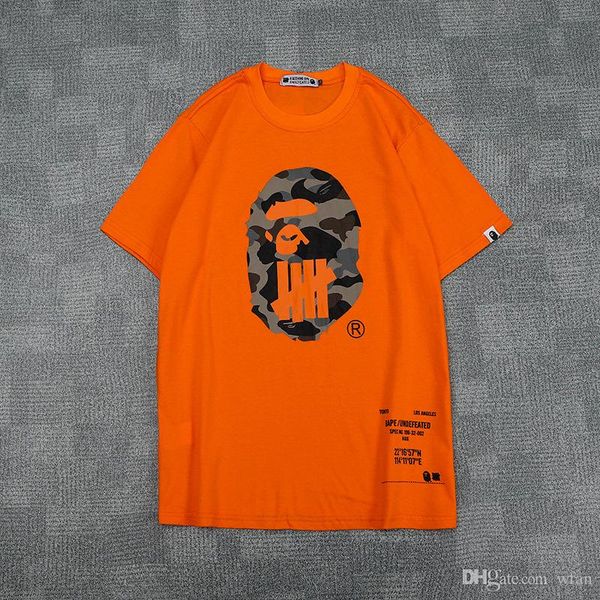 

Новые летние мужские мультфильм принт хлопок с короткими рукавами черные белые о