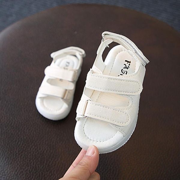 

2019 children sandals summer non-slip first walkers infant kids baby girls beach sneaker sandals casual shoes, Black;red