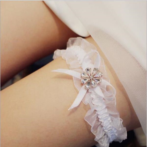 

bridal garters new fungus bow thigh ring lace bride wedding leggings with bridal garter women special occasion party accessories, White