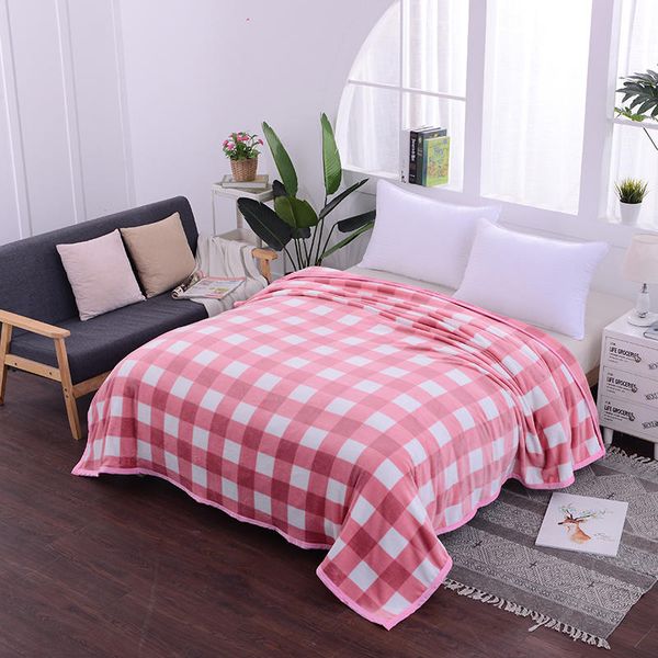 

2018 fa hion print comfortable retro tyle thick and comfortable oft double cloud mink velvet blanket warm cute blanket