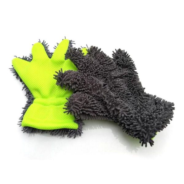 

practical car washing gloves car long velvet glove wash cleaning tool