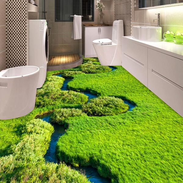 

self-adhesive] 3d grass 129 floor wallpaper mural wall print decal wall murals