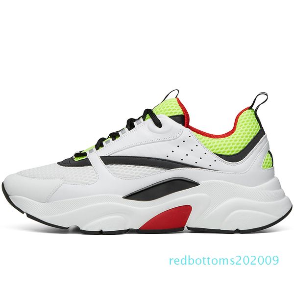 

designer 2018-2019 new d men's canvas and calfskin trainers fashion new sneakers b22 trainer technical knit shoes r09, Black