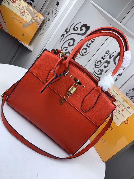 

#7044 5a l brand v city steamer handbag women crossbody bag handles lady shoulder bags fashion female totes cross body bag m53014