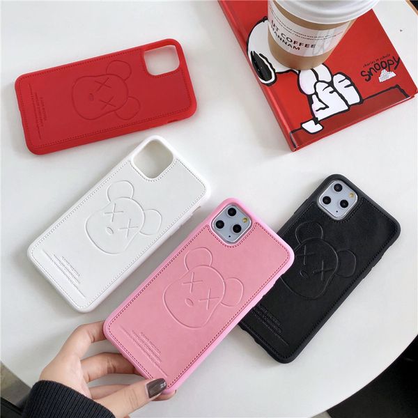 

luxury designer cute cartoon sesame street pu leather phone case for apple iphone 7 8 6 s plus 11 pro max x xs xr back cover