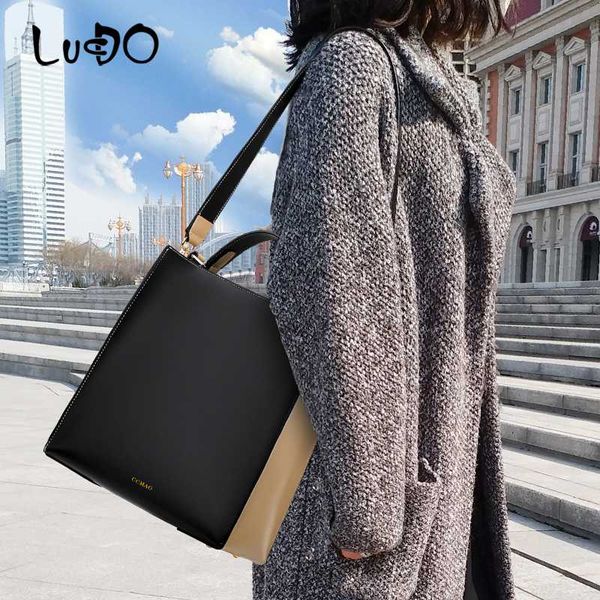 

lucdo 2020 women bag vintage women leather luxury handbags fashion shoulder messenger bags ladies big tote bags bolsas feminina