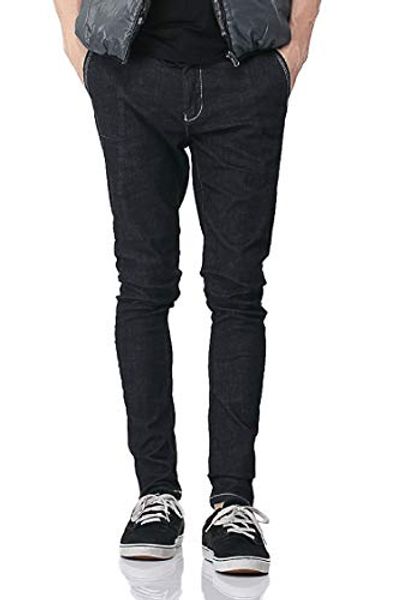 

men's jeans pau1hami1ton skinny slim fit denim stretch d-01, Blue