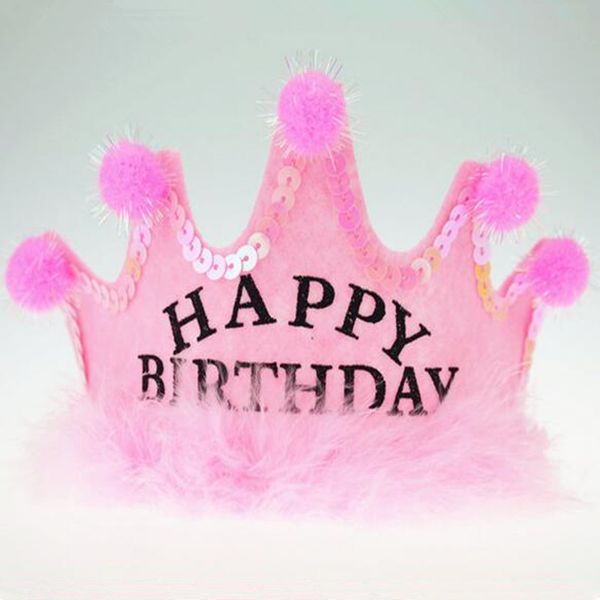 blue birthday crown