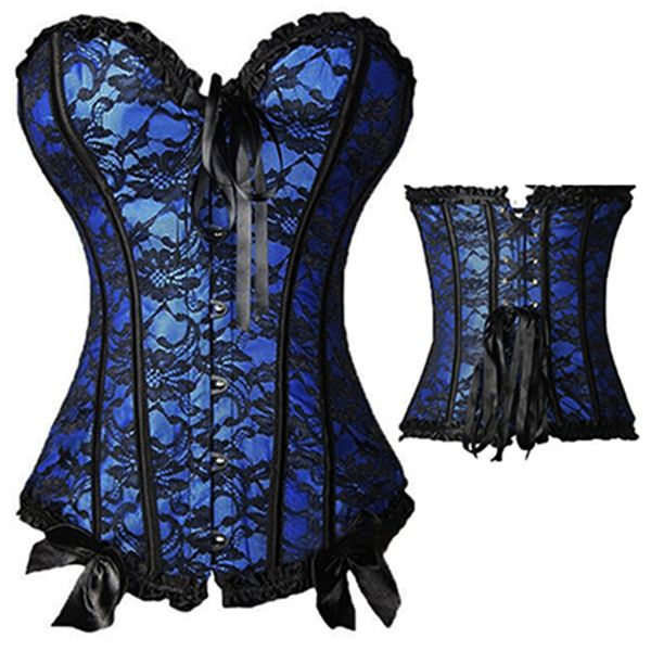 

x sexy женщин steampunk одежда готические плюс размер корсеты узелок костей overbust бюстье талии cincher профилировщика тела белье 6xl, Black;white