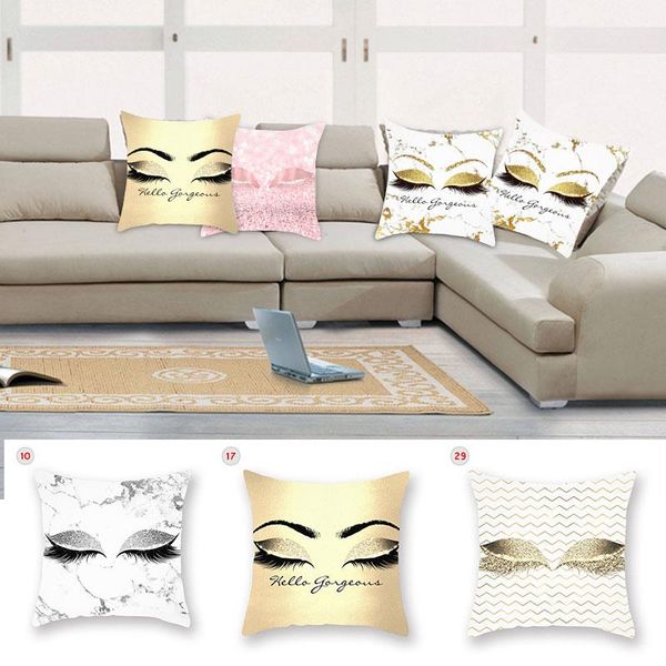 

cushion cover pattern peach skin eyelash eye party car pillow cases pillow cover l home bedding durable comfortable office