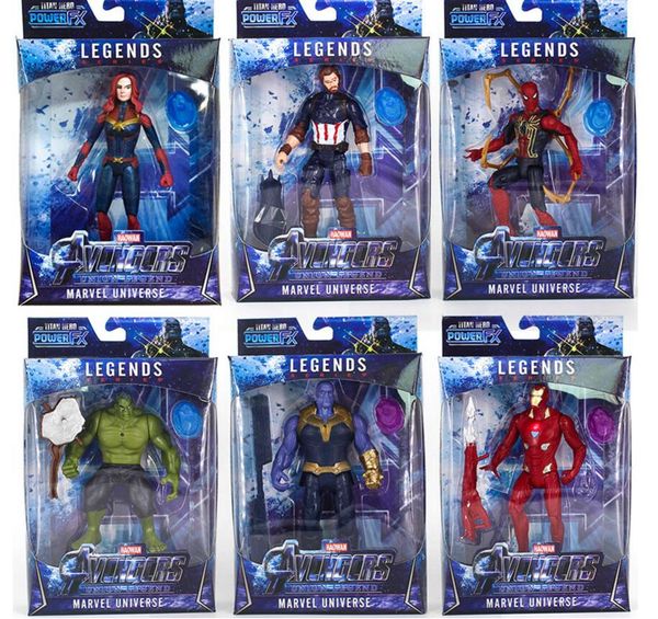 

the avengers pvc action figures marvel heros 15cm iron man spiderman captain america ultron wolverine figure toys