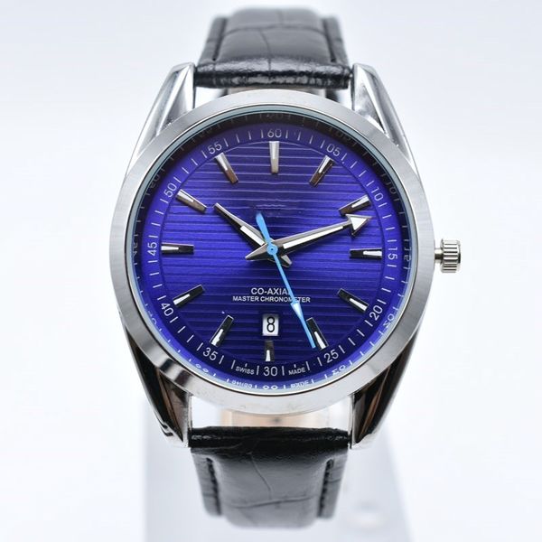 

В продаже новый стиль кожа кварц мода 40 мм мужские часы день дата мужчины платье д