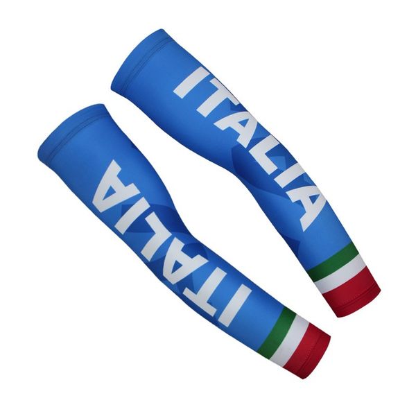 

pro team italia cycling armwarmers cycling armsleeves quick-dry sleeve arm sunscreen protector cuff, Black;gray