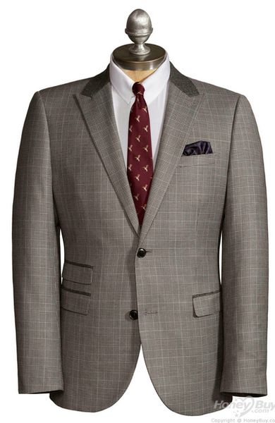 

tailor-made men suit lapel single row two button two-piece black suit two-piece (coat and pants, White;black