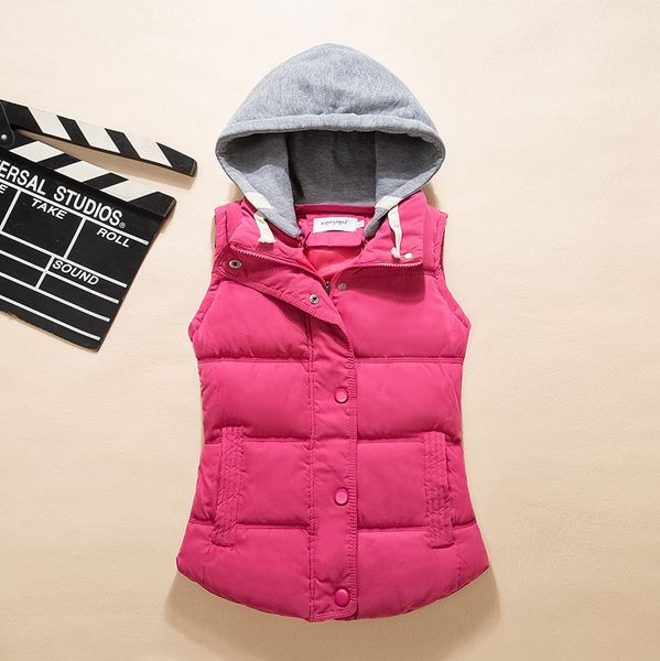 

women sleeveless jacket hooded winter warm vest down vest waistcoat thickening autumn clothes big size m-5xl 6xl wholesale, Black;white