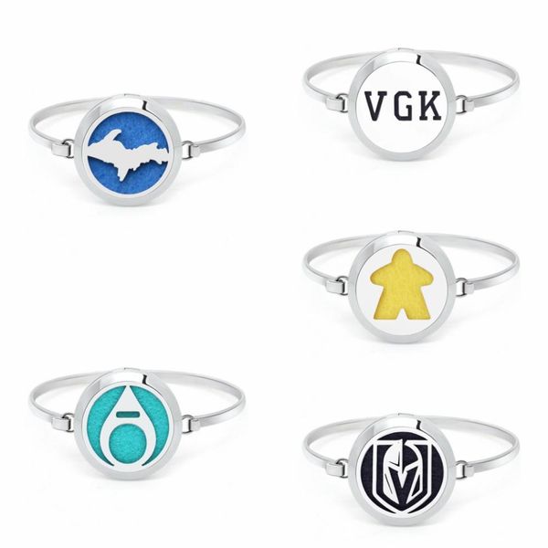 

карта капля воды 30 мм диффузор медальон браслет из нержавеющей стали браслет эфирное масло духи медальон 10 шт. колодки, Black