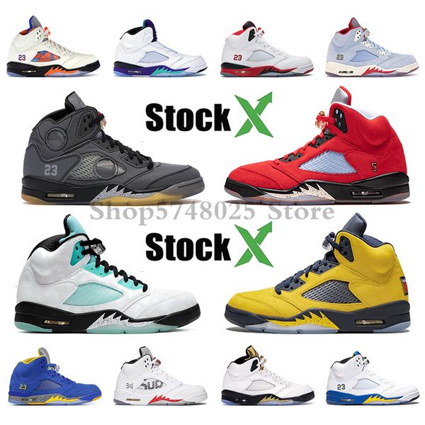 

2020 black jumpman 5 5s off muslin prince satin bred men basketball shoes grape fresh prin island green white mens sneakers