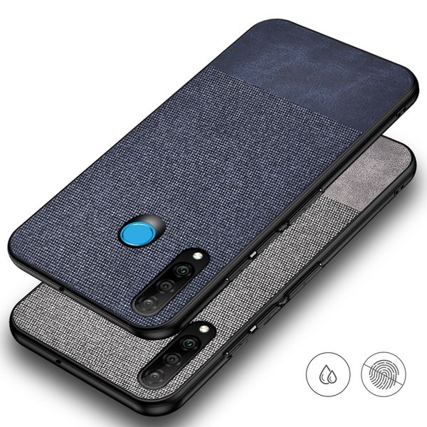 

Cloth Fabric PU Leather Silicone TPU Case For Huawei P20 P30 Pro Mate 10 20 RS Lite Nova 3 4 4E Y6 Y7 Pro 2019 Y9 2018 Honor 8C 8X 8A