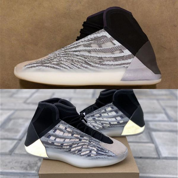 

est authentic quantum casual shoes men women mafia eg1535 kanye west wave runner 3m reflective sneakers sports with original box, Black