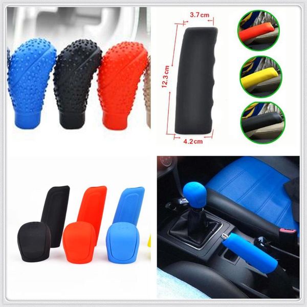 

car rubber shift gear knob cover handbrake protector for kia rio k4 k5 sportage sorento venga avante sonata