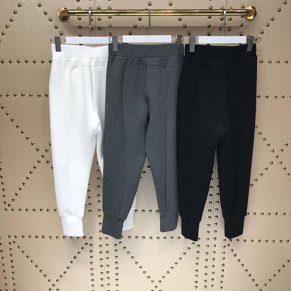 

2020 fashion simple black grey white women pants, Black;white