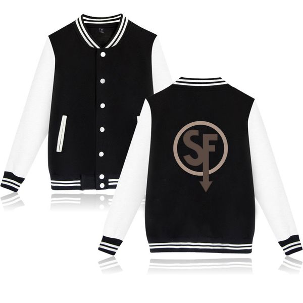 

sally face baseball jacket men/women hip hop sweatshirt baseball uniform 2019 fall new sally face jacket sweatshirts men women, Black;brown