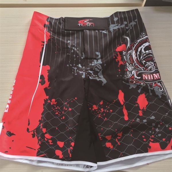 

skull trunks fitness training tiger muay thai mma shorts boxing sanda mma pants boxing shorts jujitsu kickboxing shorts, Blue