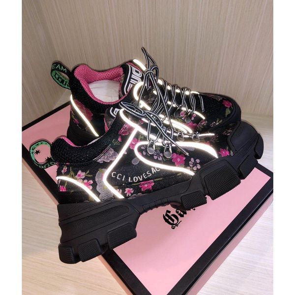 

2020 latest rhyton sneakers ladies designer shoes ladies casual fashion trend comfortable shoes size 35-40 model 3974540034