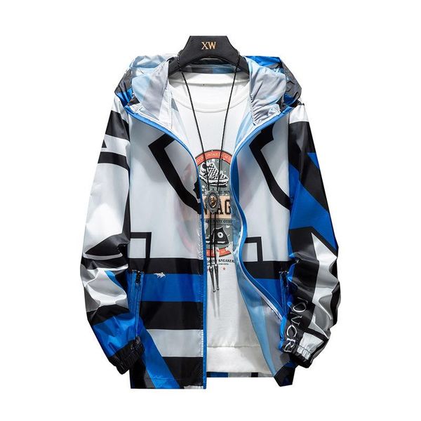 

повседневная весна осень тонкой ветровка куртка защита от солнца slim fit мужчин с капюшоном куртка бомбардировщика мужской double side wear, Black;brown