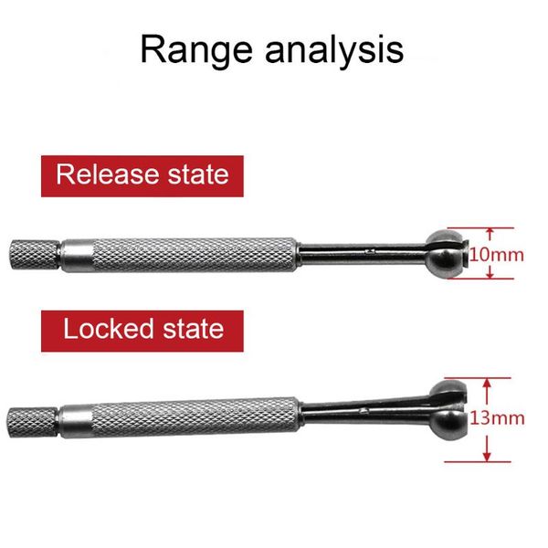 

4pcs/set adjustable carbon steel gauge set 3-13mm manual measurement tools nds66