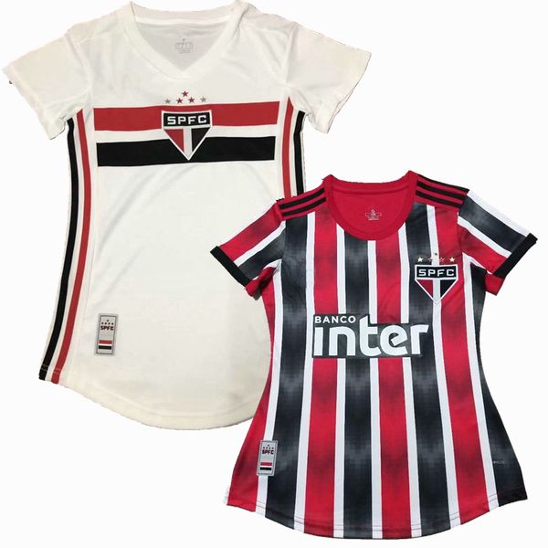 

New 2019 2020 ao paulo women occer jer ey 19 20 nene pablo hernane home away football female hirt xl