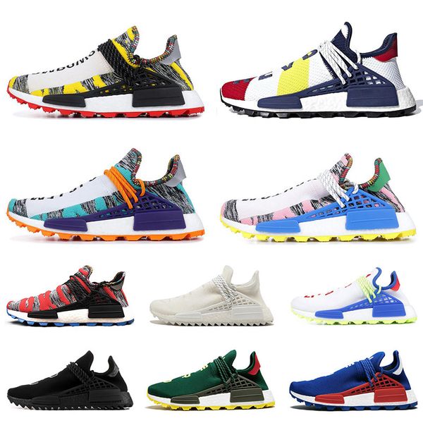 

human race running shoes for men women pharrell williams nerd black white black blue green cream mens trainer sports sneakers