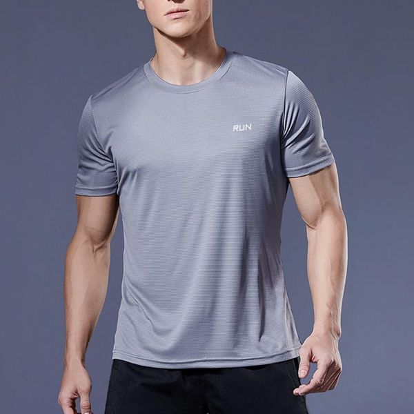 

running jerseys casual classic round collar 100% polyester t shirt comfortable breathable light weight men's leisure gym jogging t-shir, Black;blue