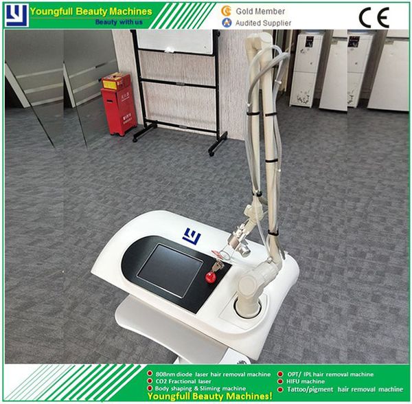 

radio frequency co2 fractional laser vaginal deep anti-aging acne treatment equipment skin resurfacing pigment removal machine, Black