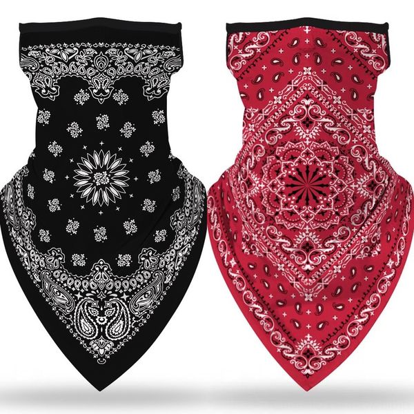 

jzrwe high outdoors elastic fishing bandana multi-functional tube scarf face headband mask headband outdoor fishing buffs bandana scarflot, Black