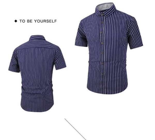 

Mens Summer Designer Striped Print Tshirts Short Sleeve Solid Color Bussiness Style Homme Clothing Casual Apparel