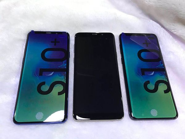 

6.4 inch full screen goophone s10+ s10 s9+ android 9.0 in-display fingerprint face id fake 4g lte octa core smartphone