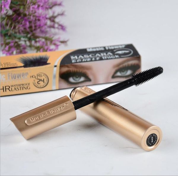 

makeup music flower slender thick curling waterproof mascara easy to color black