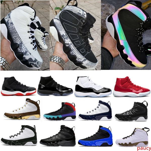 

2020 9 9s racer blue dream it do it basketball shoes cool grey unc pearl blue men 11 11s concord bred space jam sport sneakers trainers