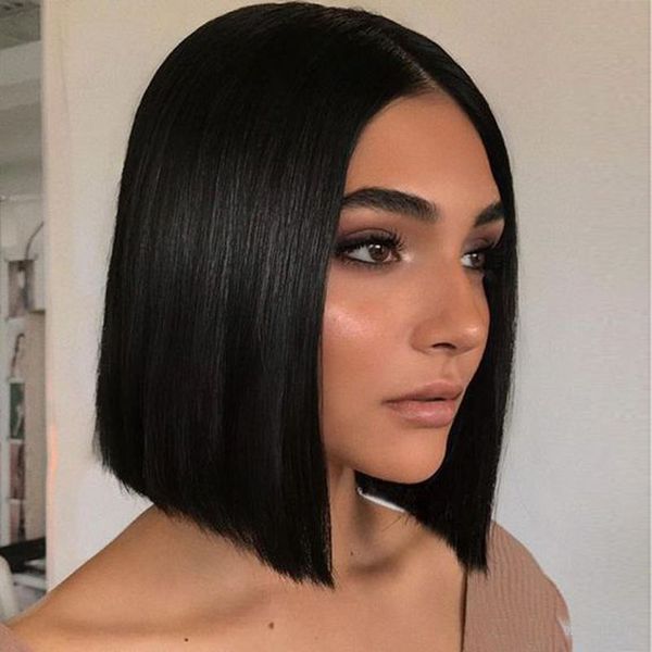 Lace Front Short Bob Human Hair Wigs For Black Women Cheap 2 6
