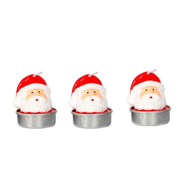 

creative bougie house xmas santa claus colorful christmas wax candle beautiful decor holiday ornament 3pcs bar prop