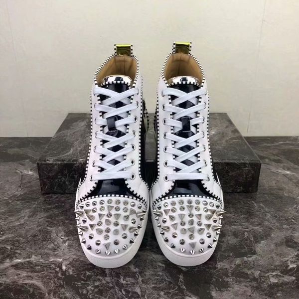 

mens designer shoes for men women designer red bottom shoes women shoes men loafers casual genuine leather cs03, Black