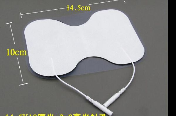 5 adet büyük yastık tipi Boyun omuz kas Stimülatör masajı için Kumaş Yapışkanlı Değiştirme elektrot Pads Dokumasız
