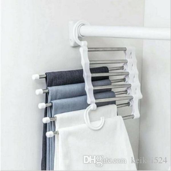

бесплатная доставка новые моды pant стойки полки 5в1 из нержавеющей стали s-type инструменты регулируемый многофункциональный шкаф магия веш