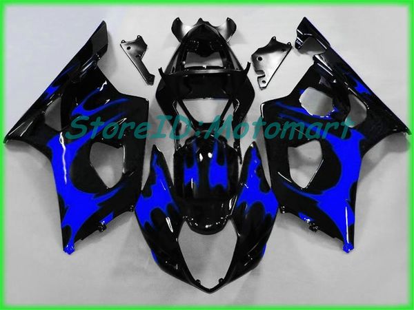 Kit carenatura per stampi ad iniezione per SUZUKI GSXR1000 K3 03 04 GSXR 1000 2003 2004 ABS Set carenature grigio argento nero SE33