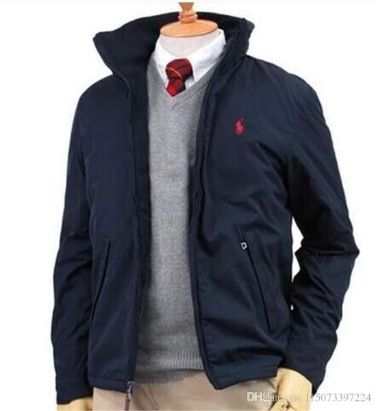 

the new men's zip-up jacket for autumn and winter, with a stand-up collar, is labeled with an outdoor sport windproof long-sleeved shir, Black;brown