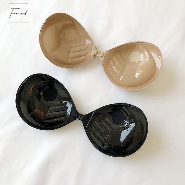 

fashion bra new 3cm thick summer push up invisible self adhesive strapless womens drop shipping good quality, Red;black